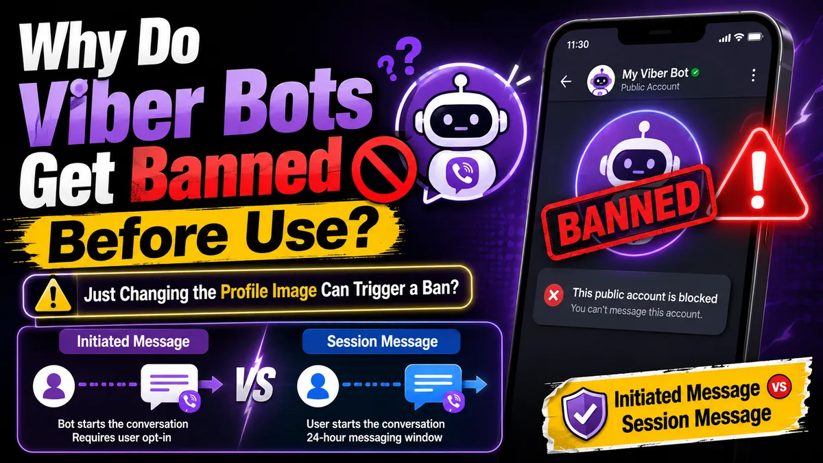 Viber Bot တွေ ဘာကြောင့် မသုံးရသေးခင် ပုံချိန်းရုံနဲ့ အပိတ် (Ban) ခံရတာလဲ?